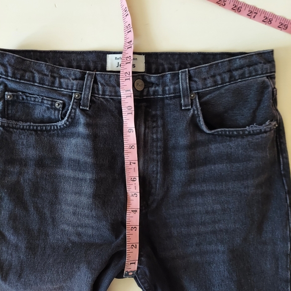 Reformation Julia High Cigarette Jeans in Pacific wash Sz 31 - Picture 12 of 13